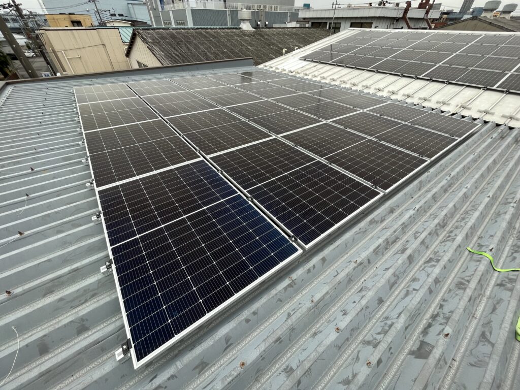 太陽光発電設備・蓄電池設置工事（埼玉県川口市　ステンレス板金加工業）